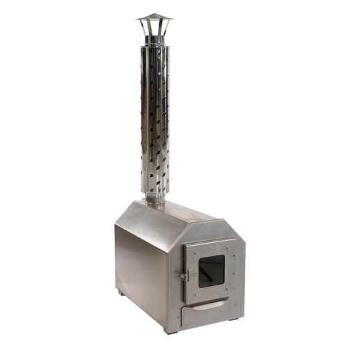Stainless steel wood burning stove for hot tubs
