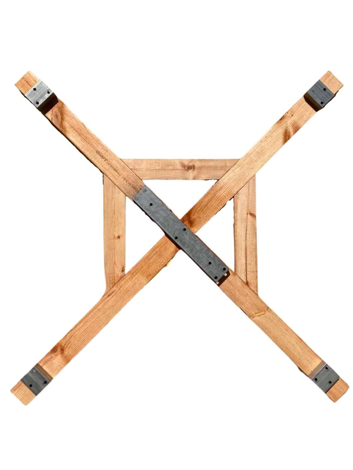 wood and steel cross