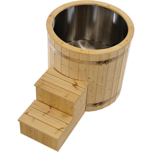 Cold tubs with stainless steel and steps