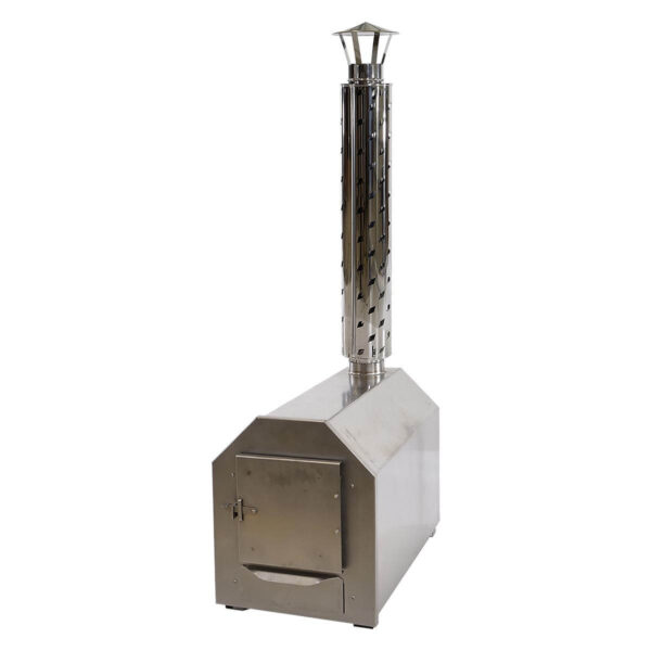 External wood fired heater for hot tub