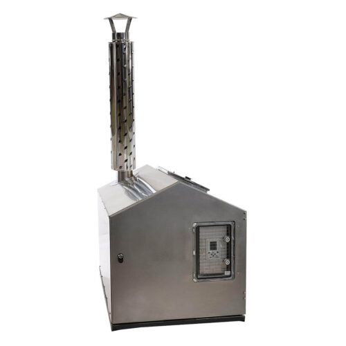 Ho tub wood pellet stove controlled by phone