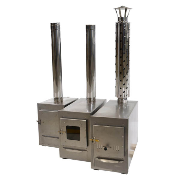 Square different powers wood burning stainless steel stove for hot tub