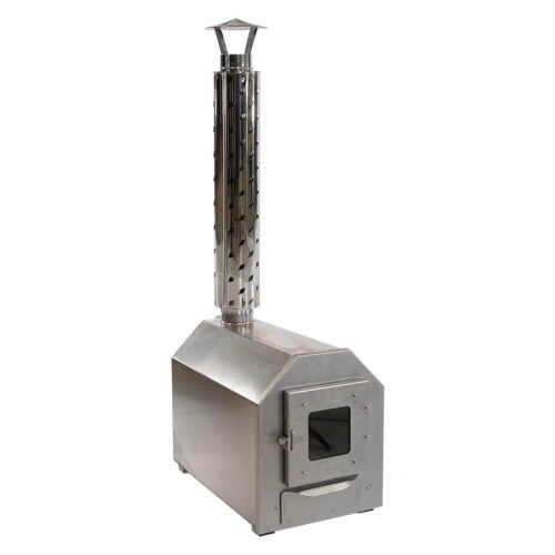 Stainless steel wood burning heater tenspa
