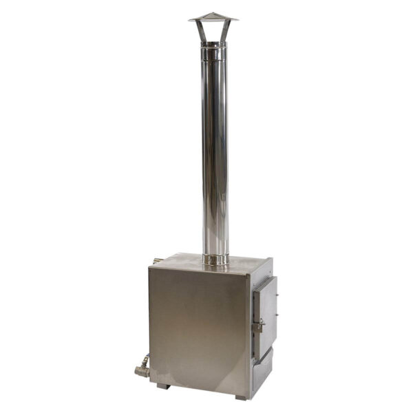Wood burning stainless steel stove small