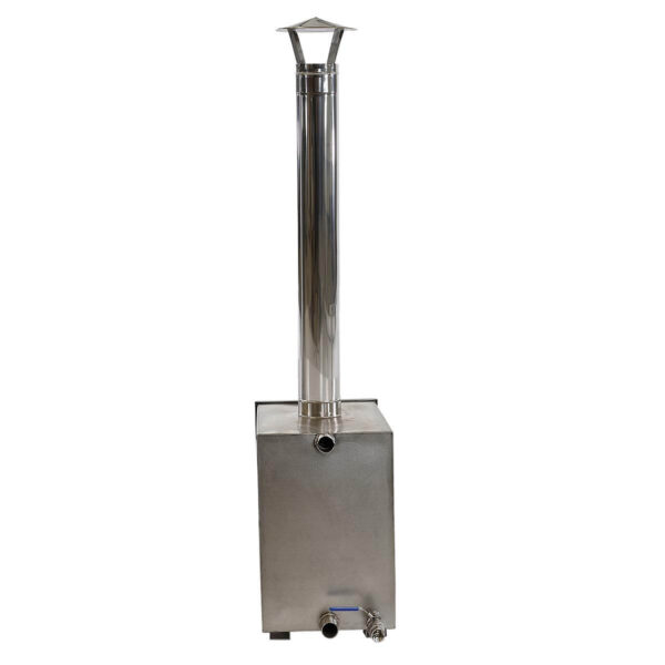 Wood burning stainless steel stove of hot tub 50 cm