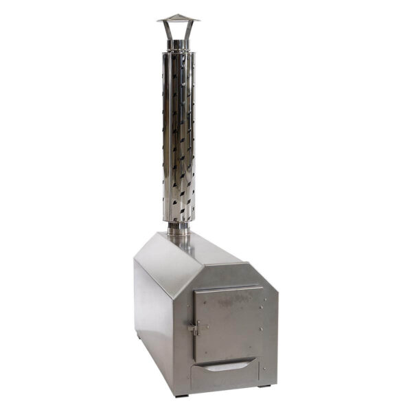 Hexagon stainless steel wood burning stove 100 cm tenspa
