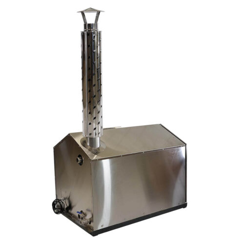 Wood pellet heater for hot tub tenspa
