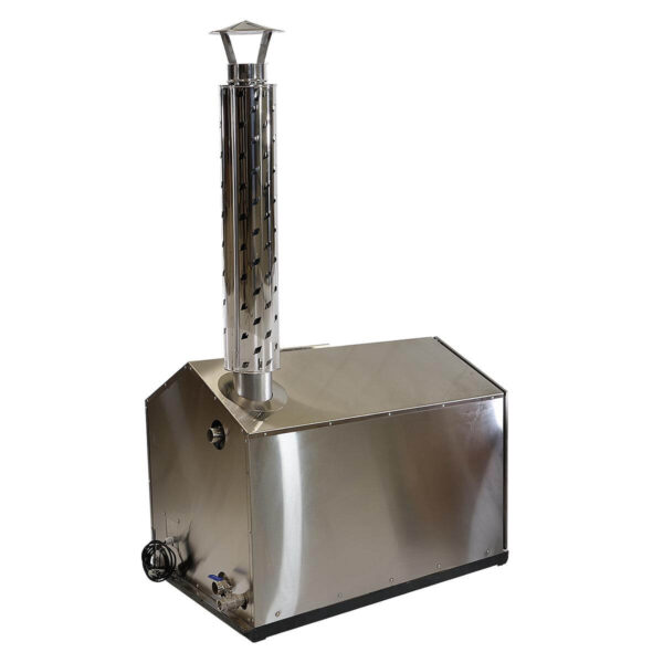 Wood pellet heater for hot tub tenspa