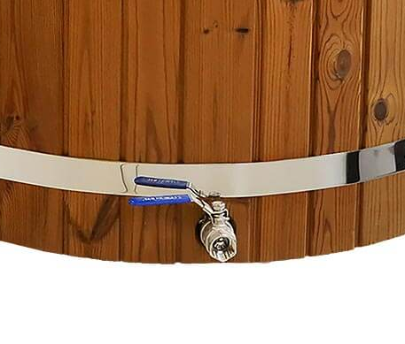 Thermo wood cold tub drain