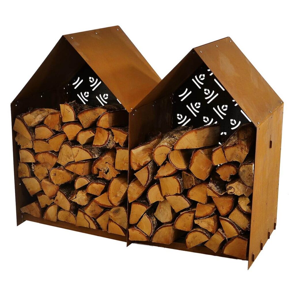 Double firewood storage