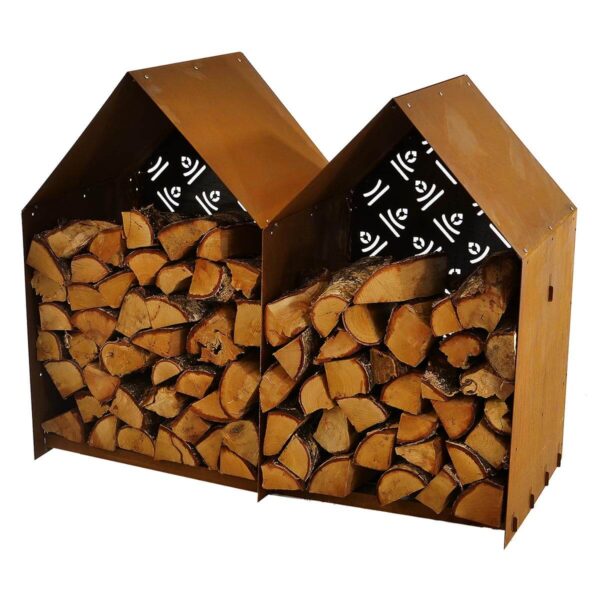 Double firewood storage
