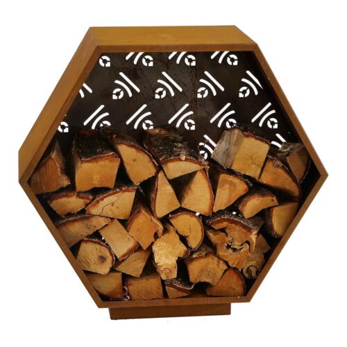 Firewood storage moneycomb style