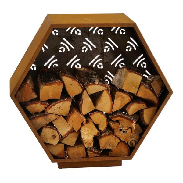 Firewood storage moneycomb style