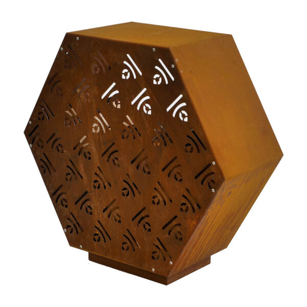 Firewood storage honeycomb style back