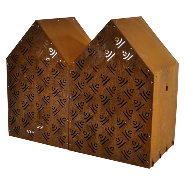 Double firewood storage back