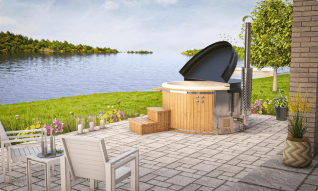 Outdoor hot tub